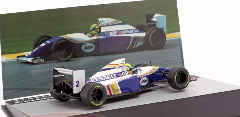 Miniatura Ayrton Senna Williams FW16 Brasil GP fórmula 1 1994