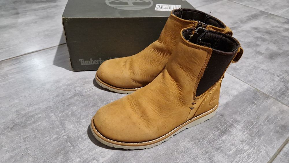 Botki dziewczęce Timberland r. 29 - skóra naturalna, ciepłe, wygodne
