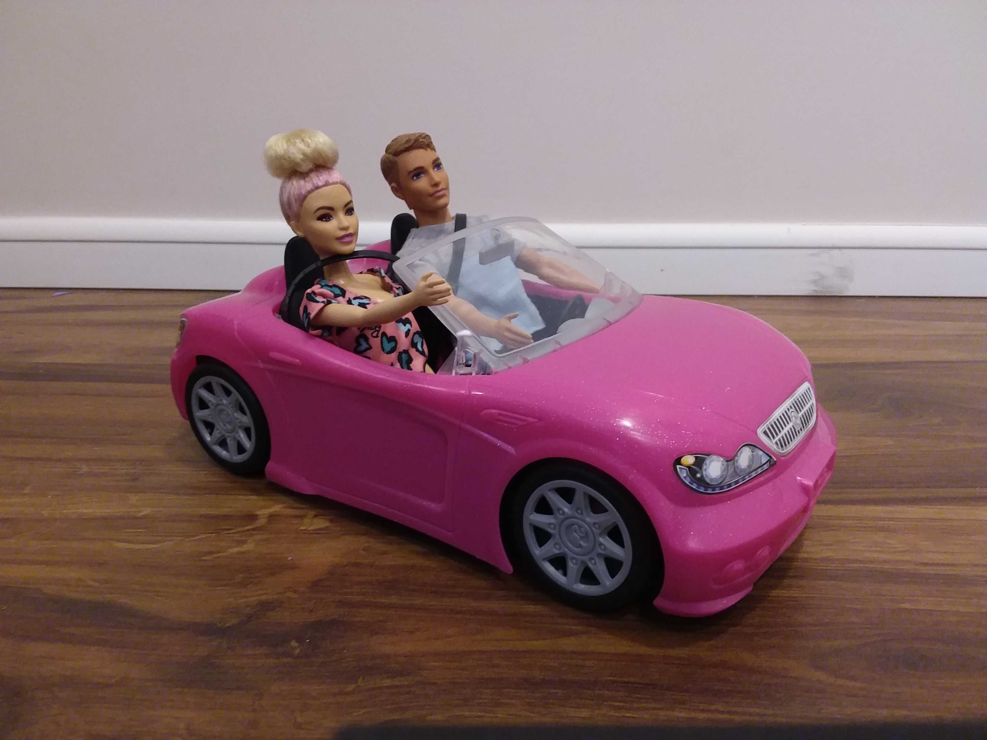 Barbie auto - różowy kabriolet