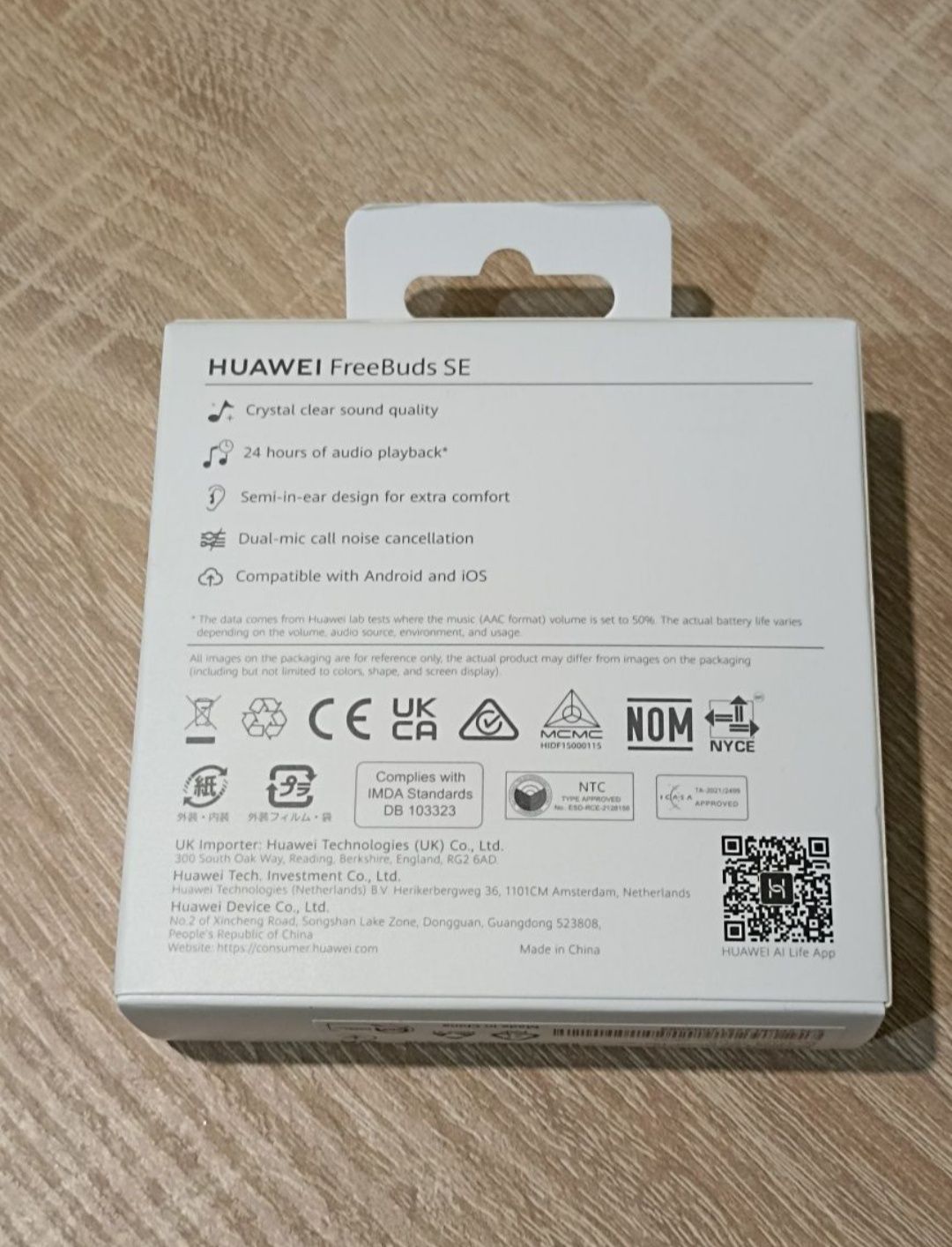 słuchawki bezprzewodowe Huawei FreeBuds SE