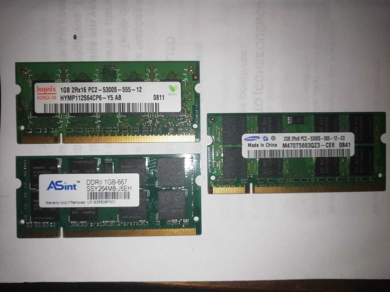 Memória DDR II 1GB 2GB