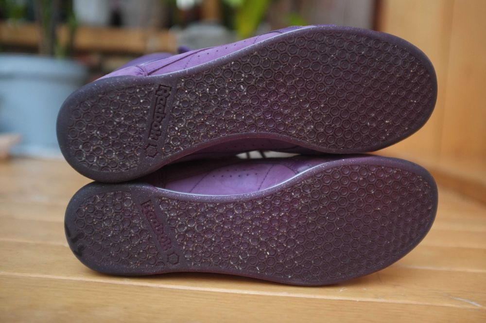 fioletowe sneakersy adidasy Reebok Alicia Keys Dubble Bubble vintage