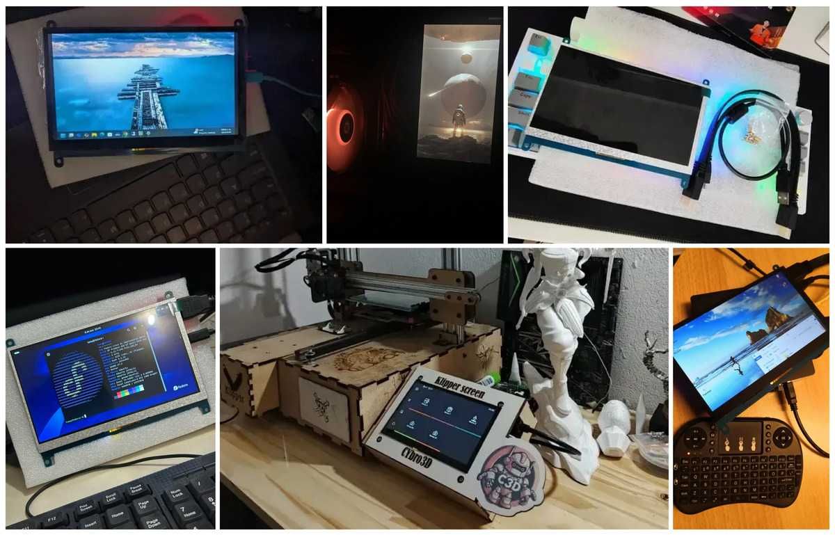 Сенсорний 7" IPS Touchscreen монітор портативний дисплей 1024*600p