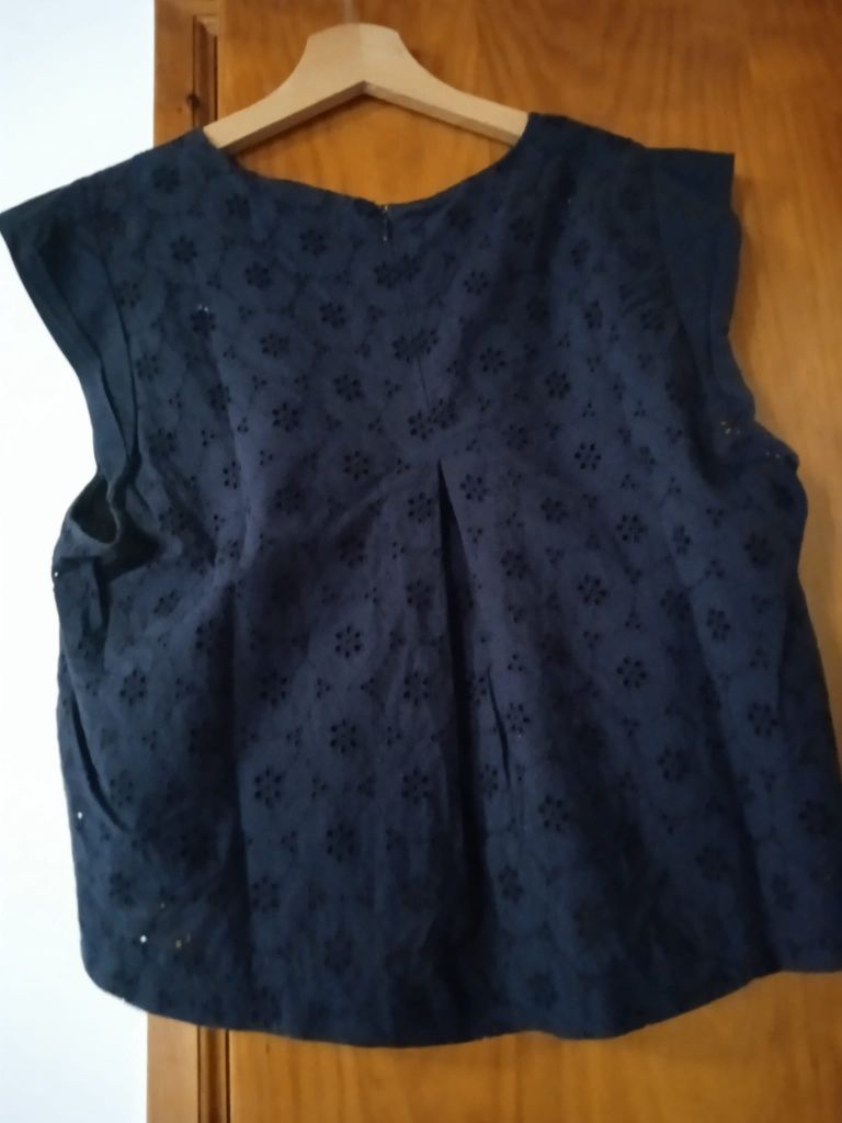 Blusa azul da Zara