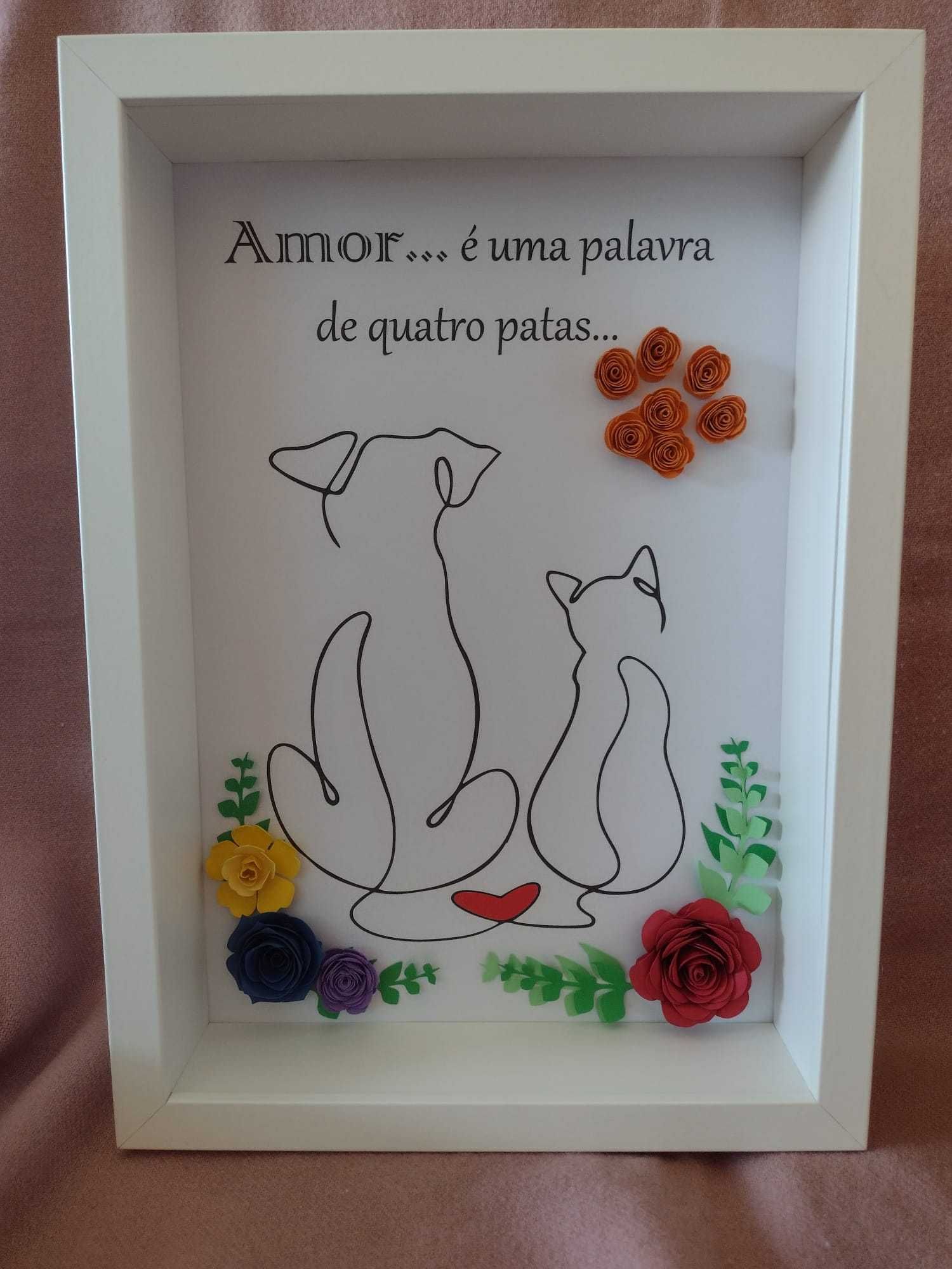 Quadros artesanais personalizados