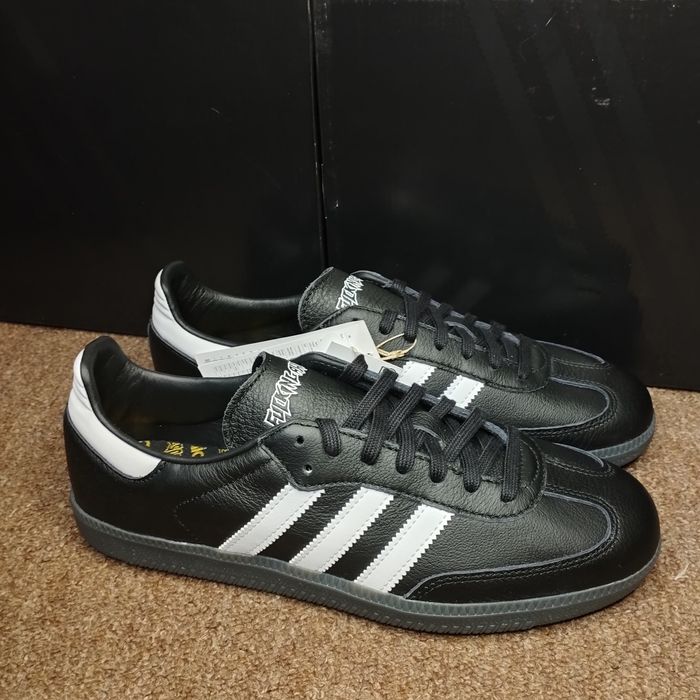 41,44,45,46. Шкіряні кросівки Adidas Fucking Awesome X Samba Black ID7