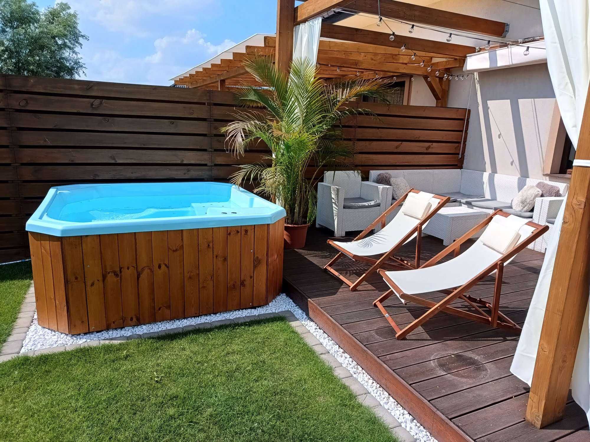 Jacuzzi wanna hydromasaż basen balia gorąca beczka transport GRATIS