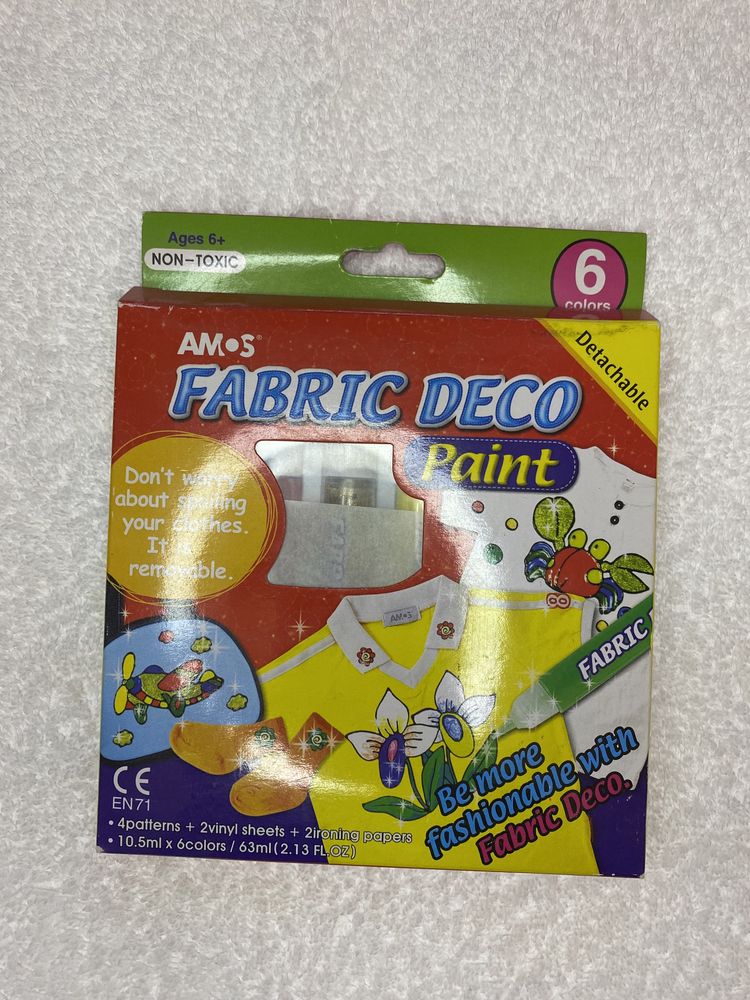 Набір клей-фарб для тканини «Fabric deco»