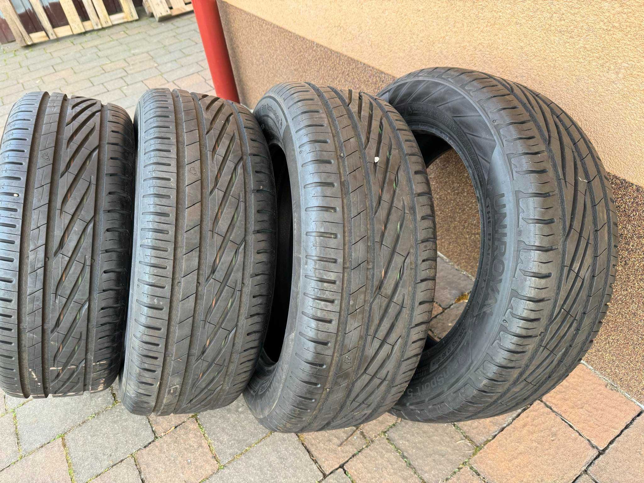 Opony letnie Uniroyal Rain Sport 5 205/55 R16 91 H jak nowe.