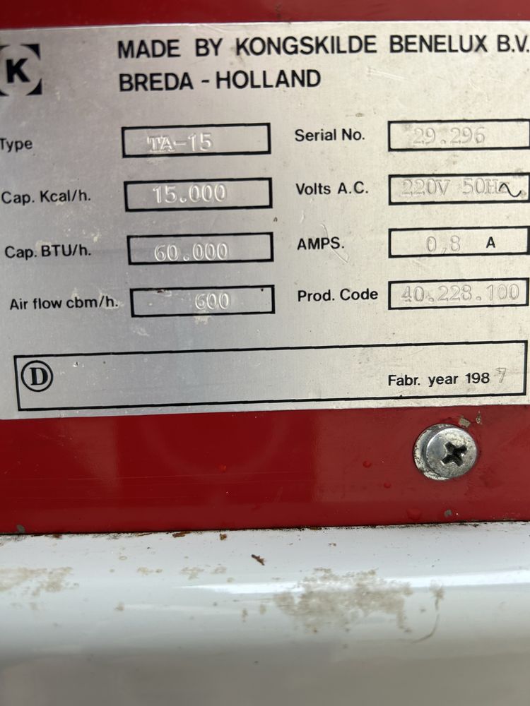 Nagrzewnica Konkgskilde thermobile TA 15
