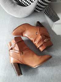 Botins Em Pele Massimo Dutti