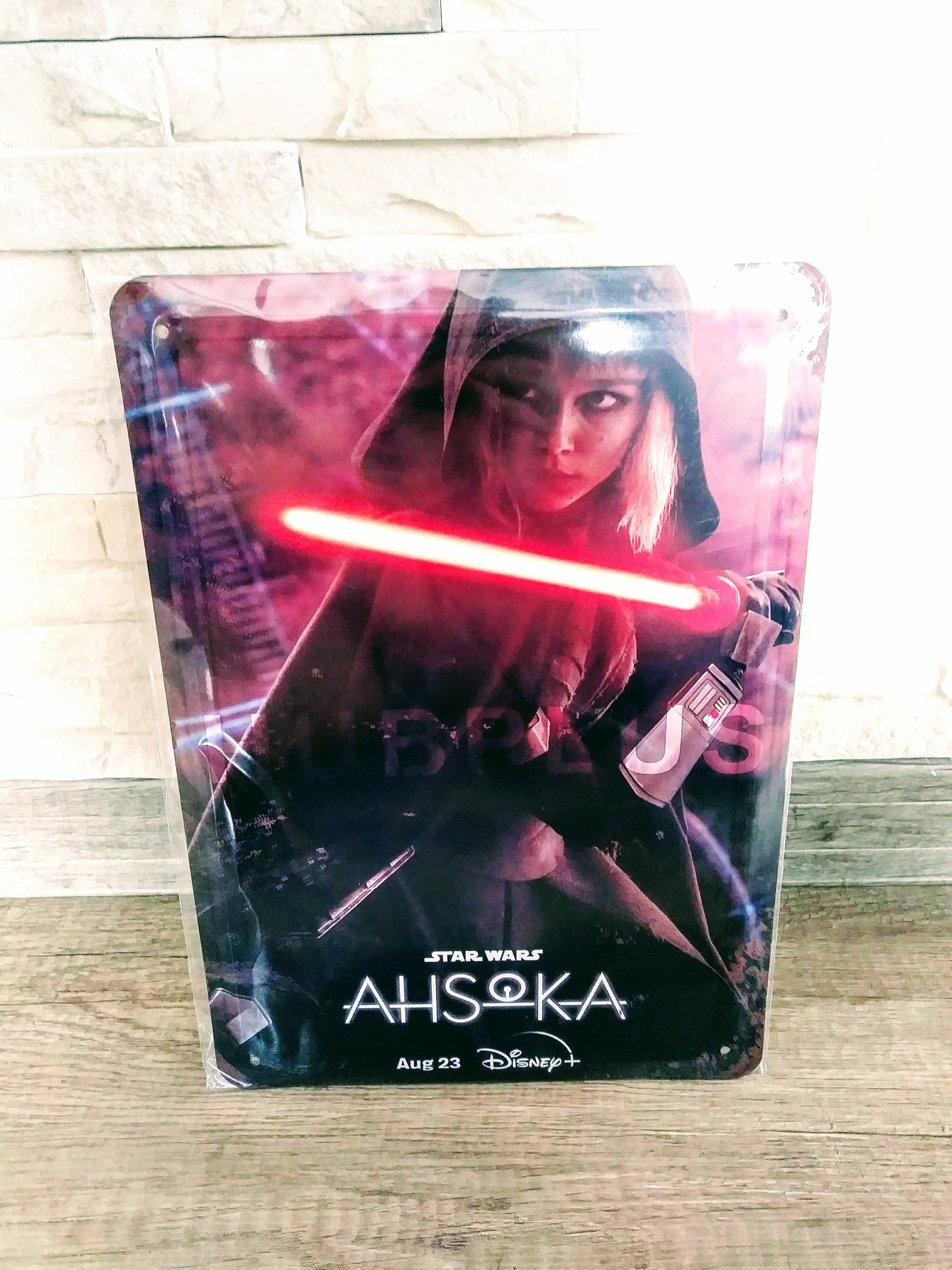 Ashoka "Star Wars" - szyld/plakat metalowy 20x30.