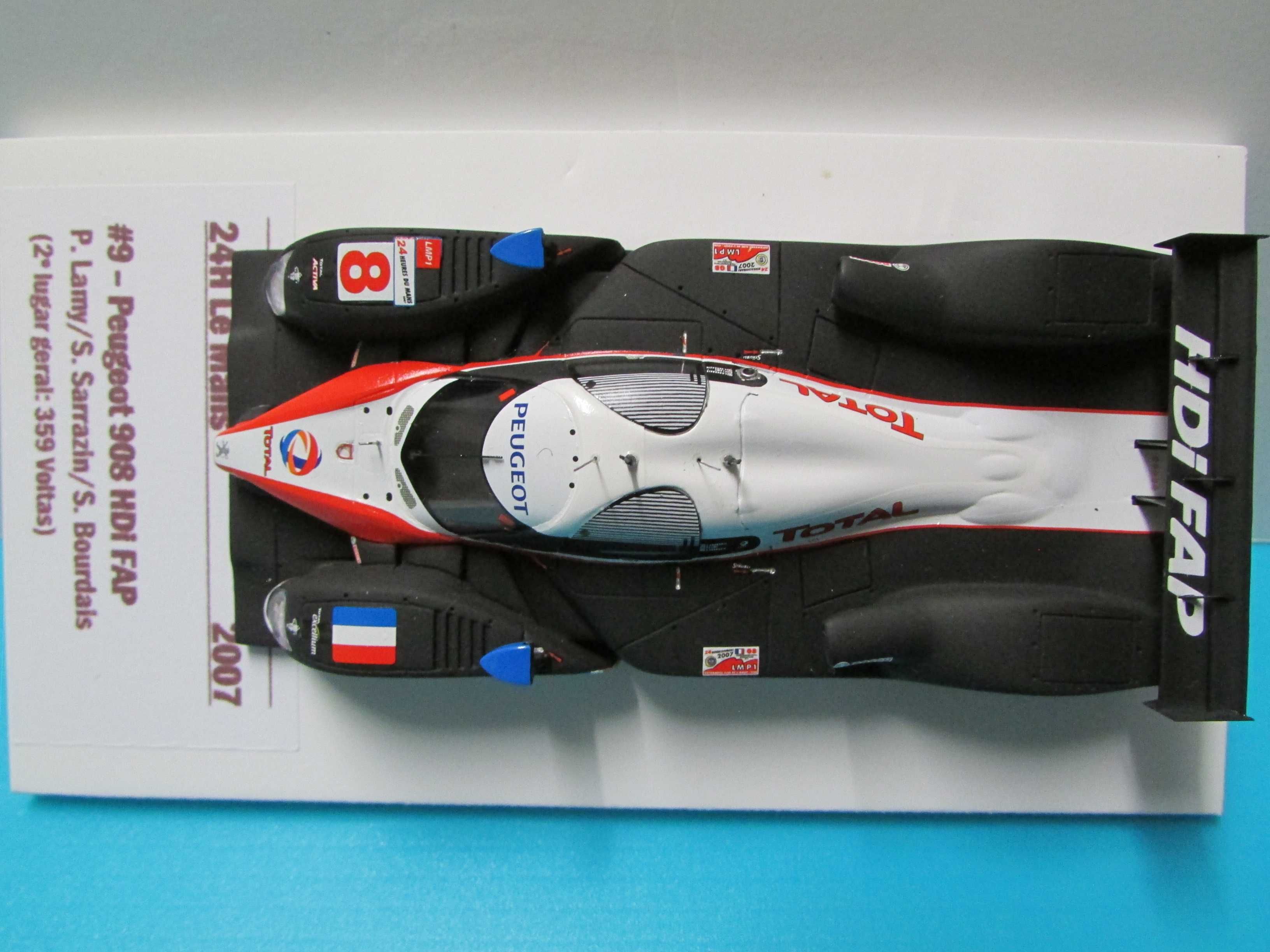 Peugeot 908 HDi FAP #8 (Lamy): 2º lugar 24h Le Mans 2007 - Spark 1/43