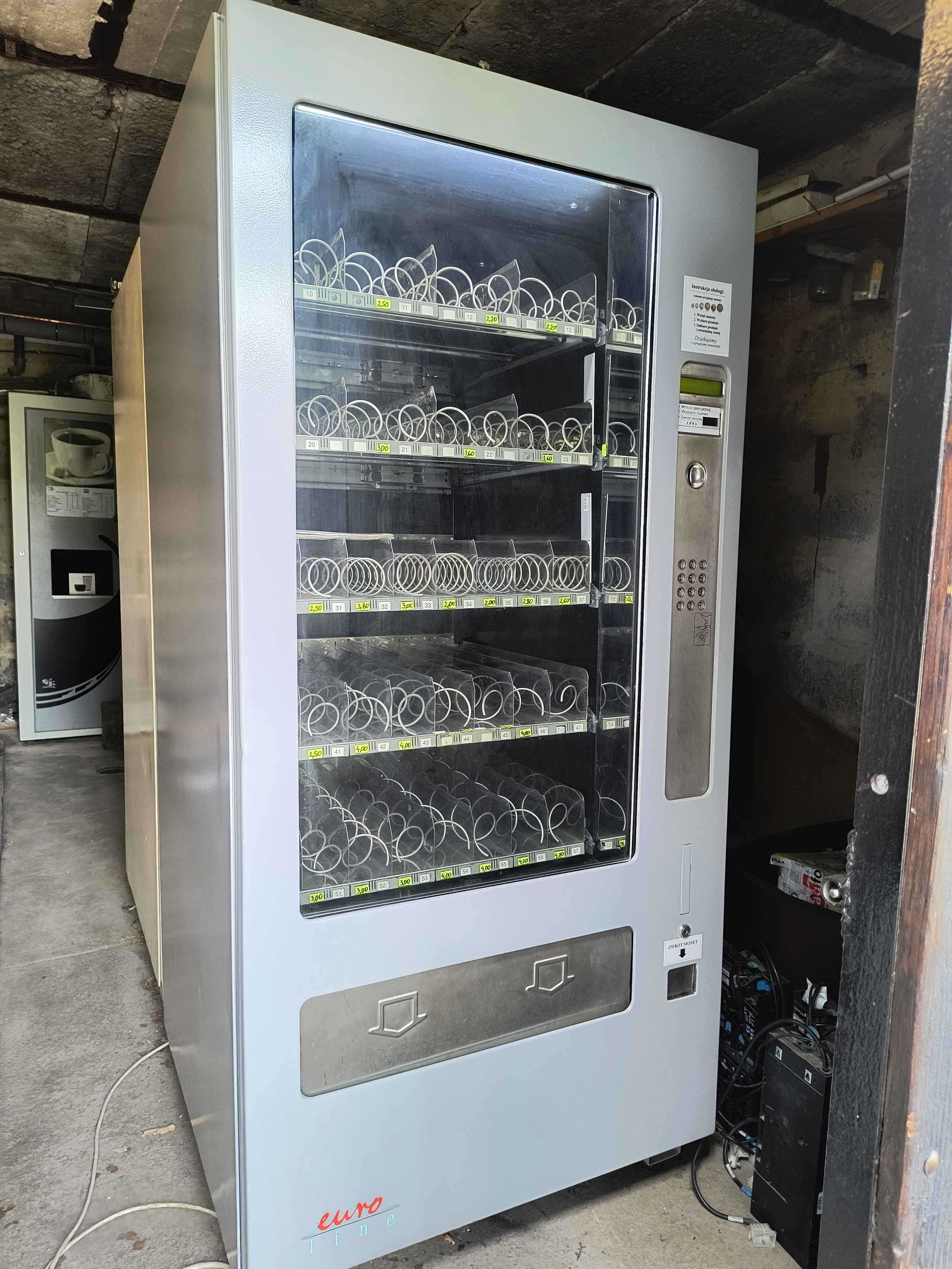 Automat Sprzedający Wurlitzer SL 550 Słodycze Przekąski Zimne napoje