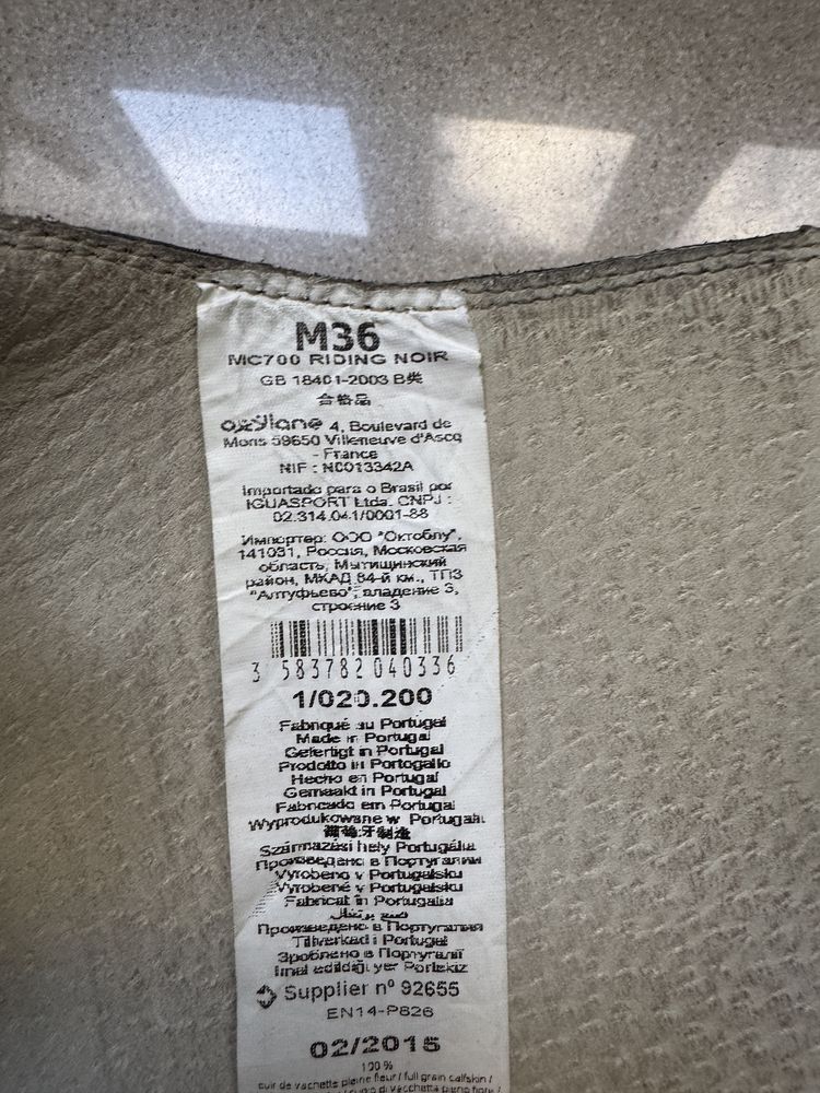 Polainas e botas equitacao nr39 + esporas
