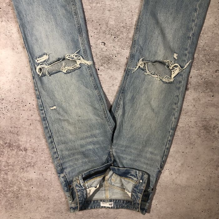Широкі рвані джинси zara