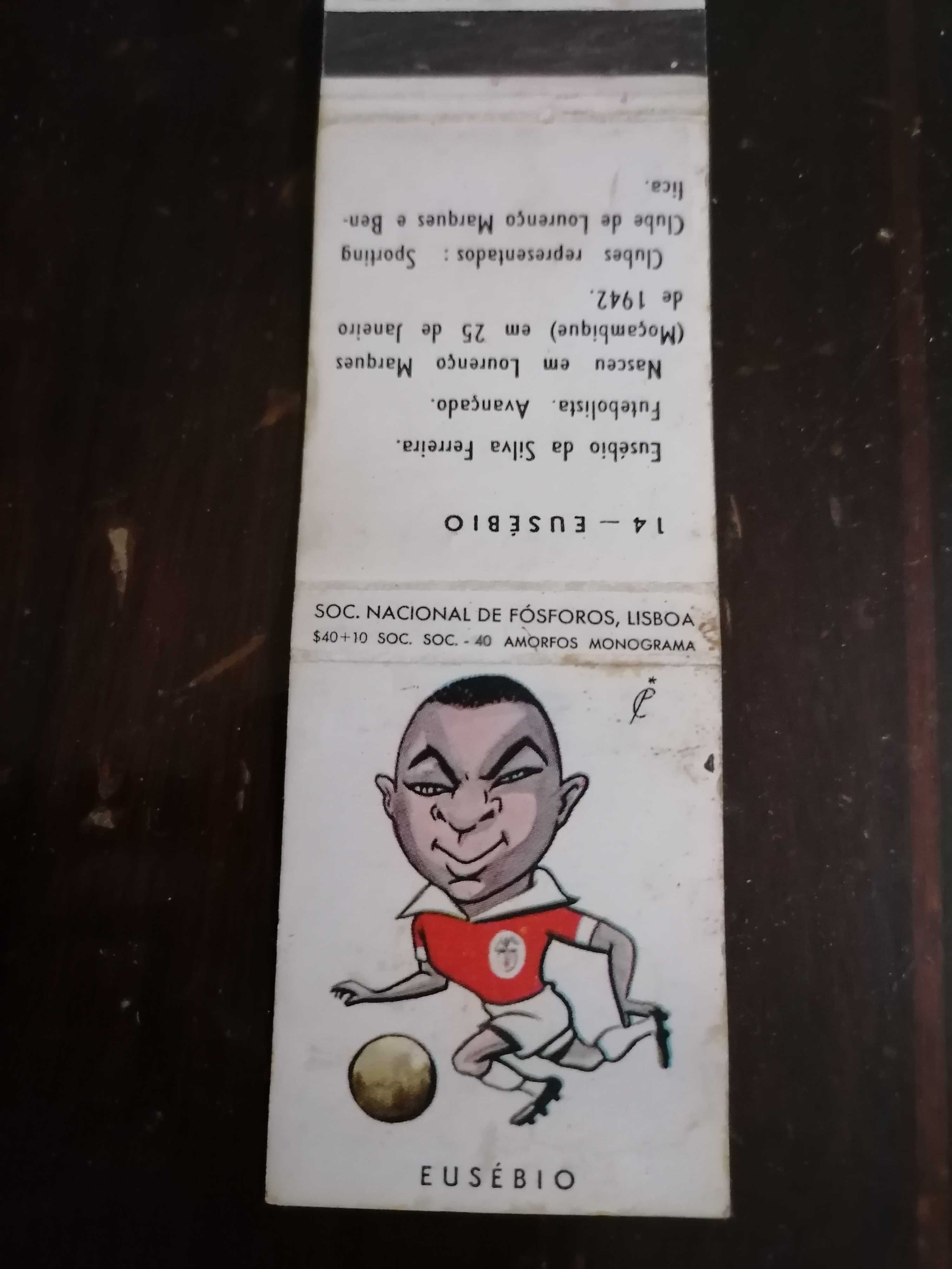 1º Cromo de Eusébio 1961 Soc. Nacional Fósforos Lisboa (Original)