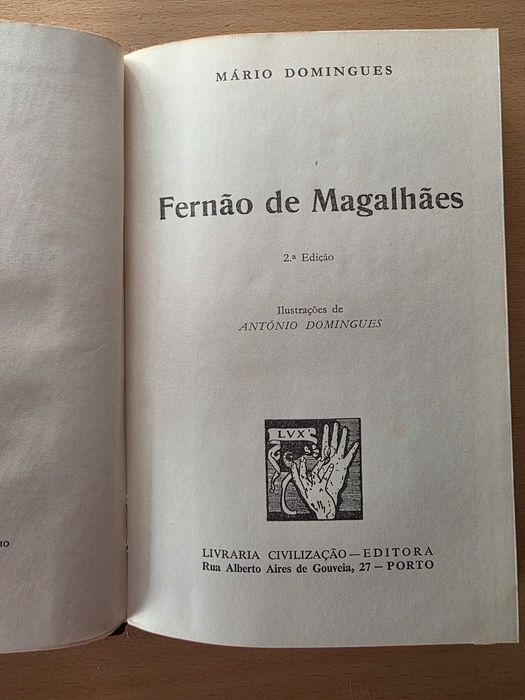 Livro "Fernão de Magalhães" de Mário Domingues