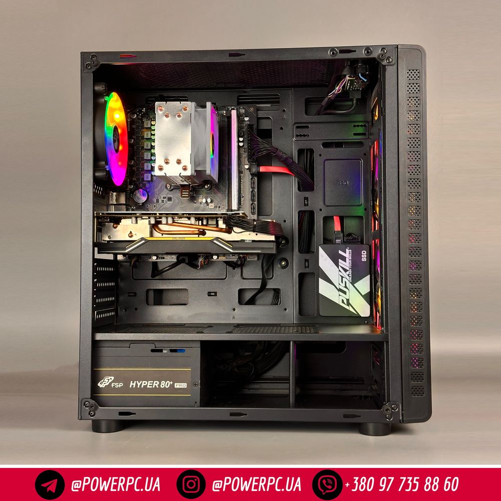 Ігровий ПК !! Ryzen 5 5500, RX 5600 XT, ОЗУ DDR4 16 gb, SSD 512gb