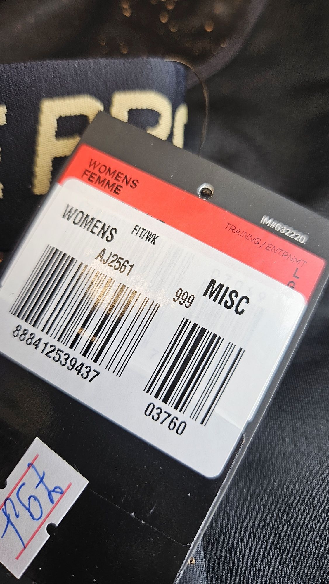 Nike L legginsy czarne w złote kropeczki