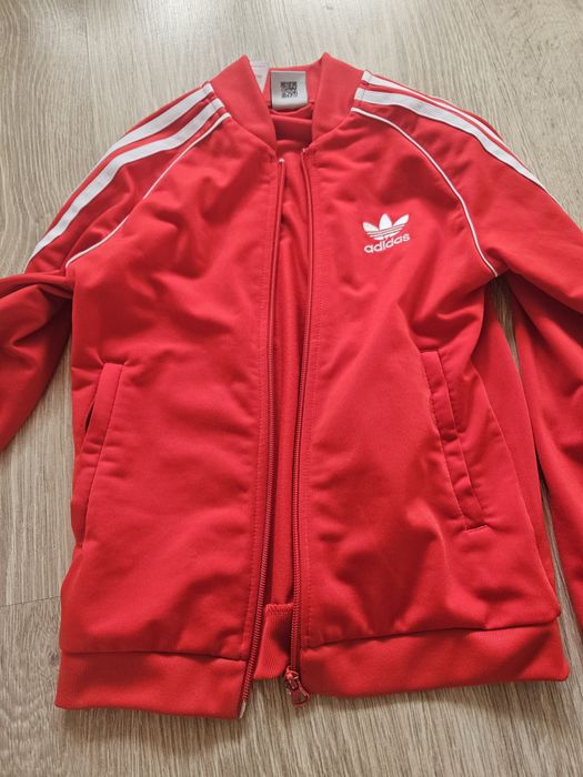 bluza dresowa adidas originals 134 czerwona