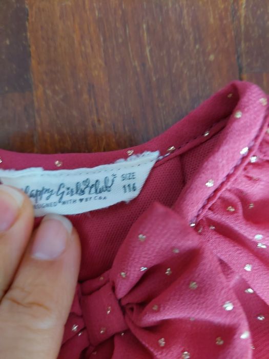 Vestido rosa 5/6 anos