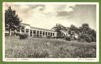 Pocztówka - Bystra Śląska. Leżalnie - sanatorium, 1950 r.