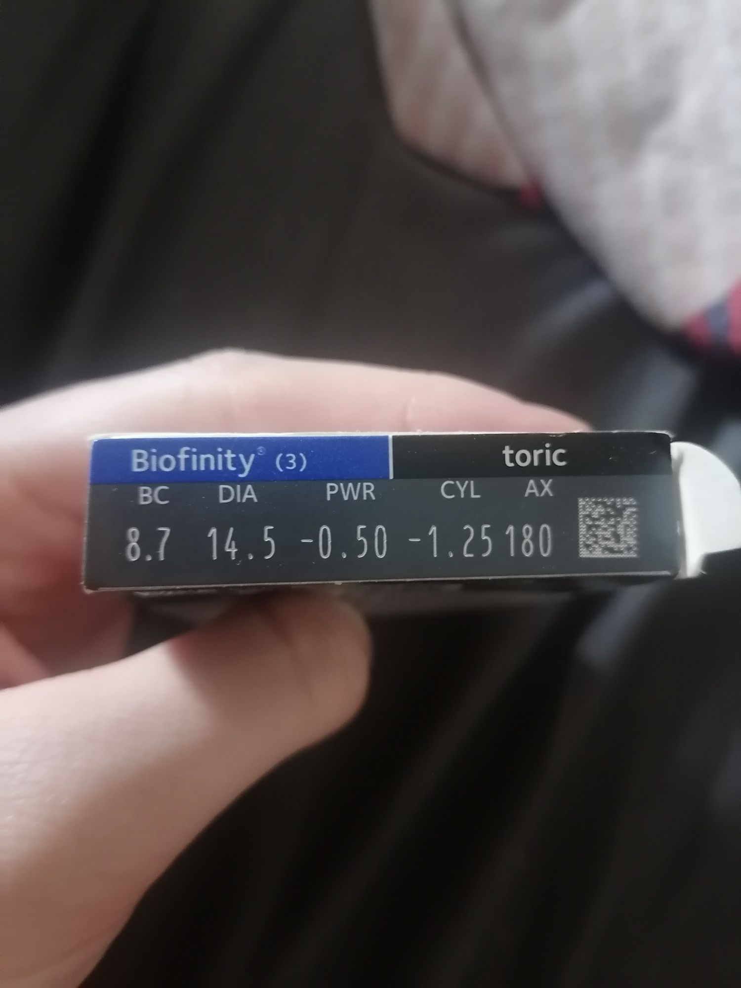 Soczewki kontaktowe toryczne, biofinity toric, CooperVision.