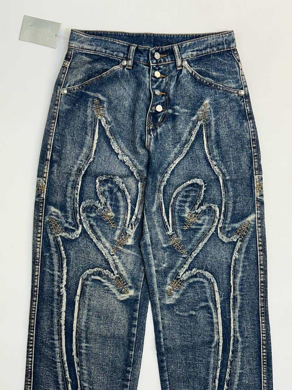 THUG CLUB джинси distressed baggy faded джинсы синие чорні сині nfs M