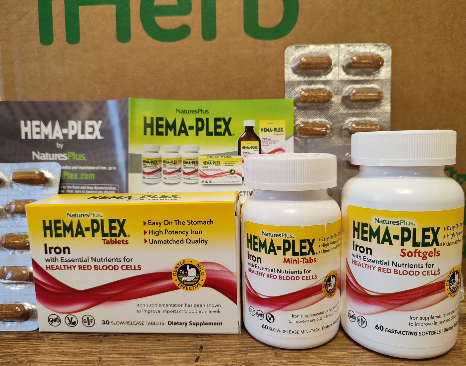 Hema-Plex залізо Iherb.Хемаплекс железо