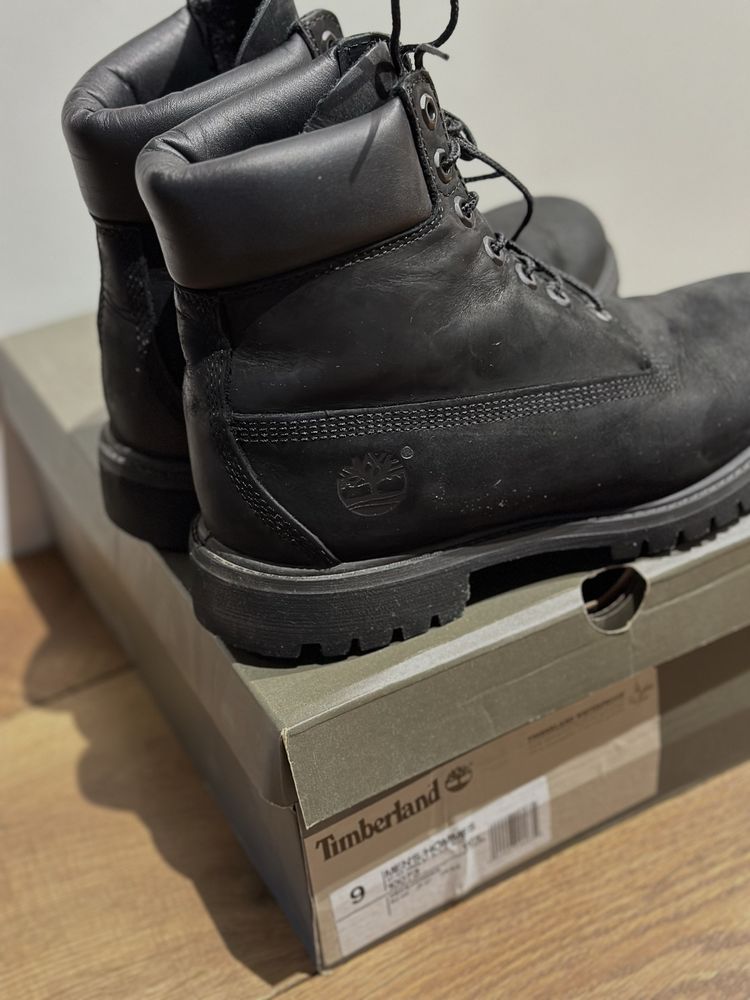 męskie buty Timberland Premium 6 Inch Boot Black w rozmiarze EU 43