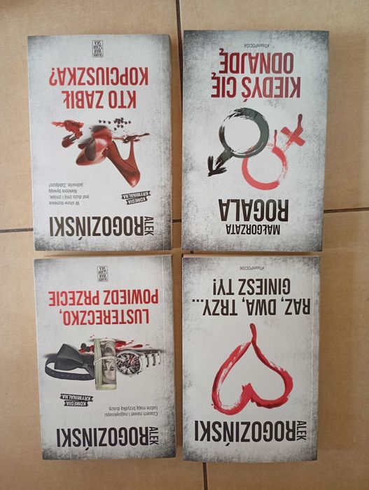 Książki Arek Rogoziński i Małgorzata Rogala