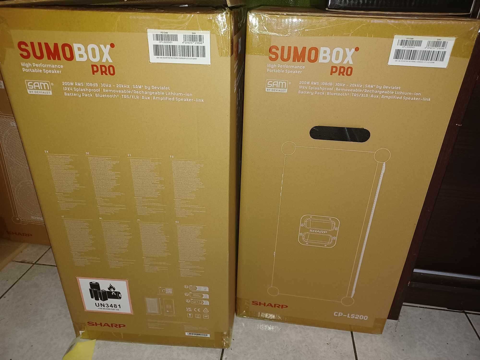 Głośnik nowy SHARP SumoBox CP-LS200 - impreza bez prądu!!
