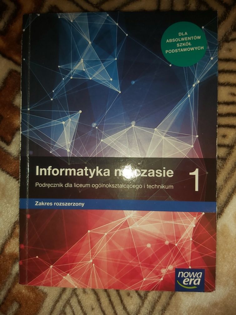 Podręcznik Informatyka 1 klasa, Nowa Era, zakres rozszerzony