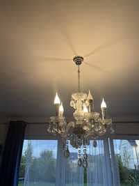 Żyrandol kryształ lampa do salonu