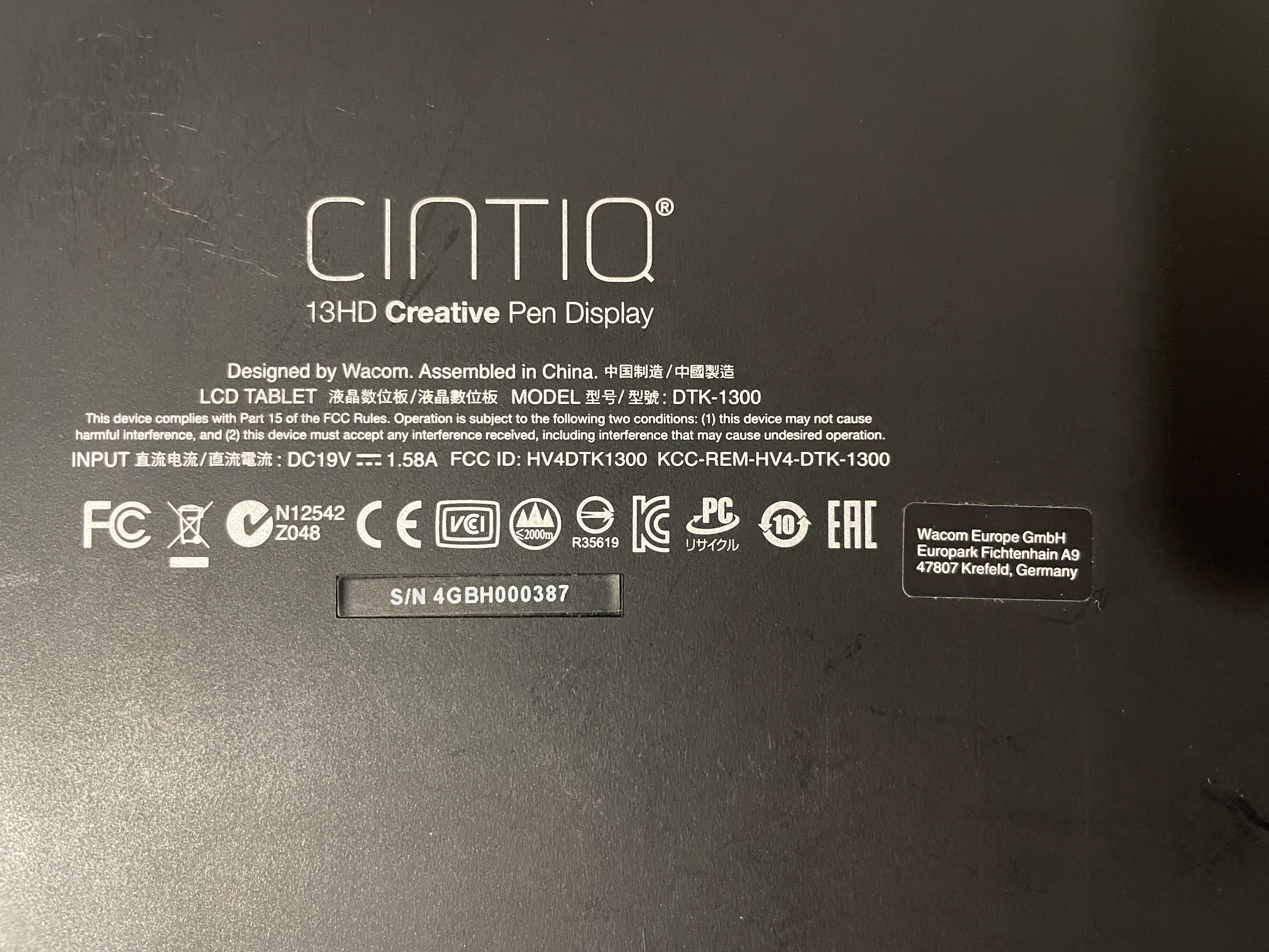 Cintiq 13HD Creative Pen Display, placa de desenho