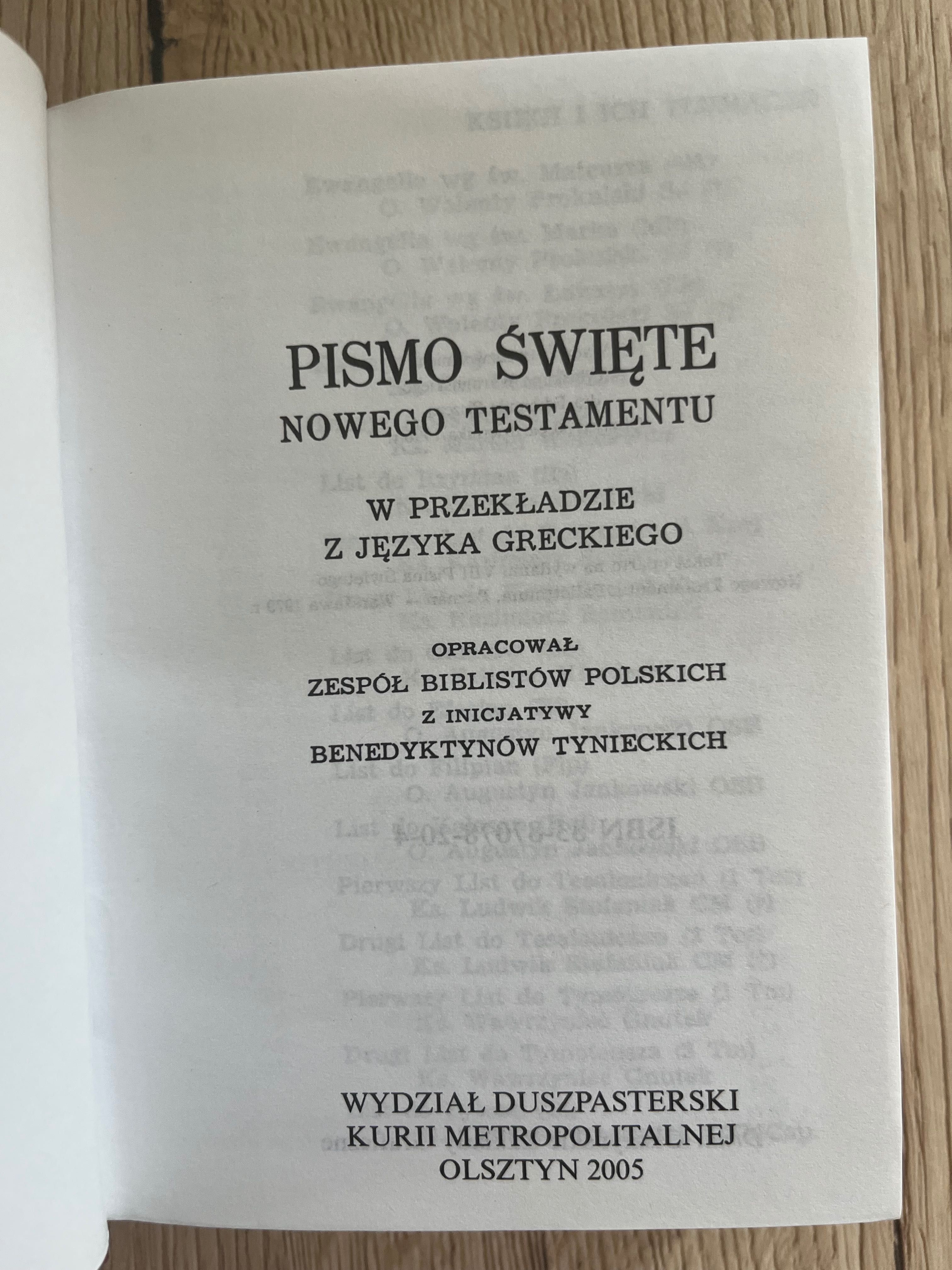 Biblia tysiąclecia + książki religijne