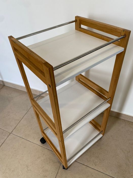 Móvel de apoio bambu com 3 prateleiras - Hôma