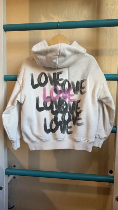 Худі Zara для дівчат молочного кольору 122