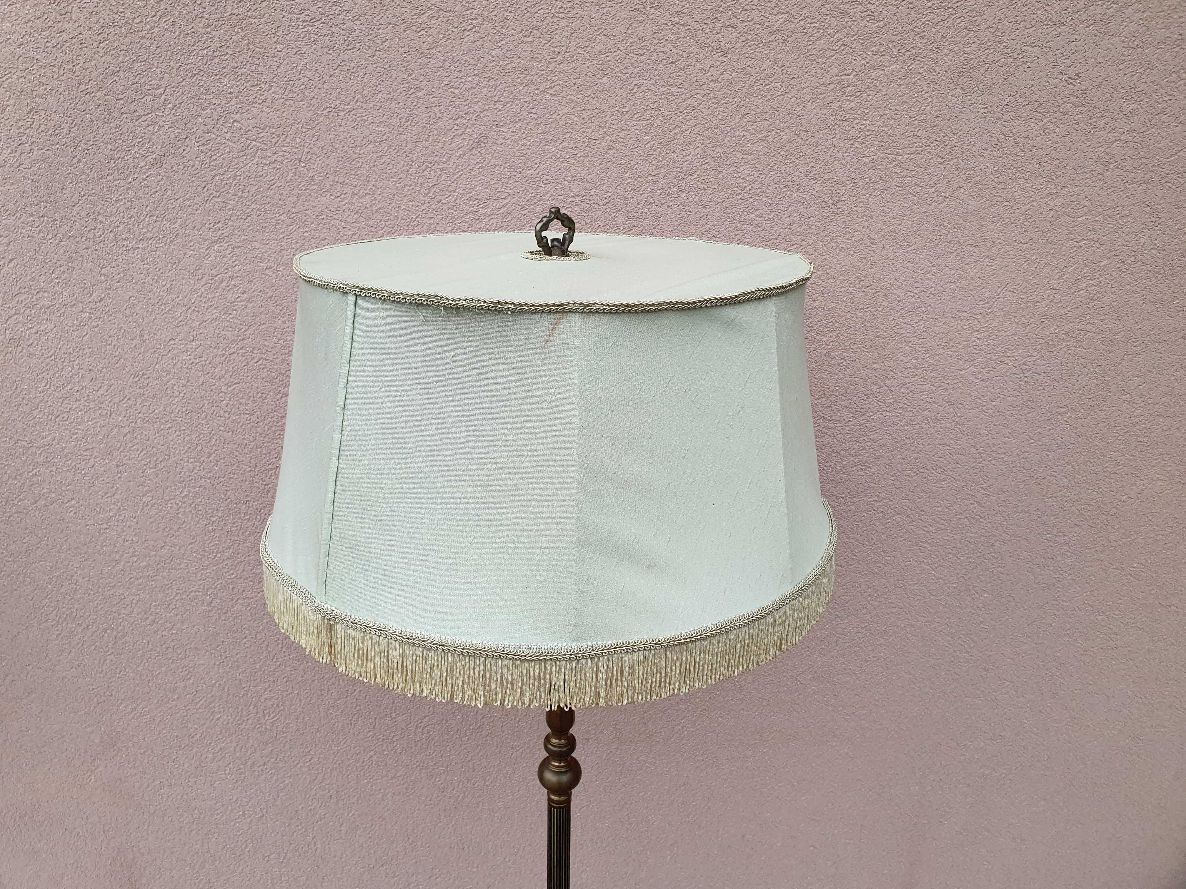 Piękna Stara Mosiężna Lampa Vintage