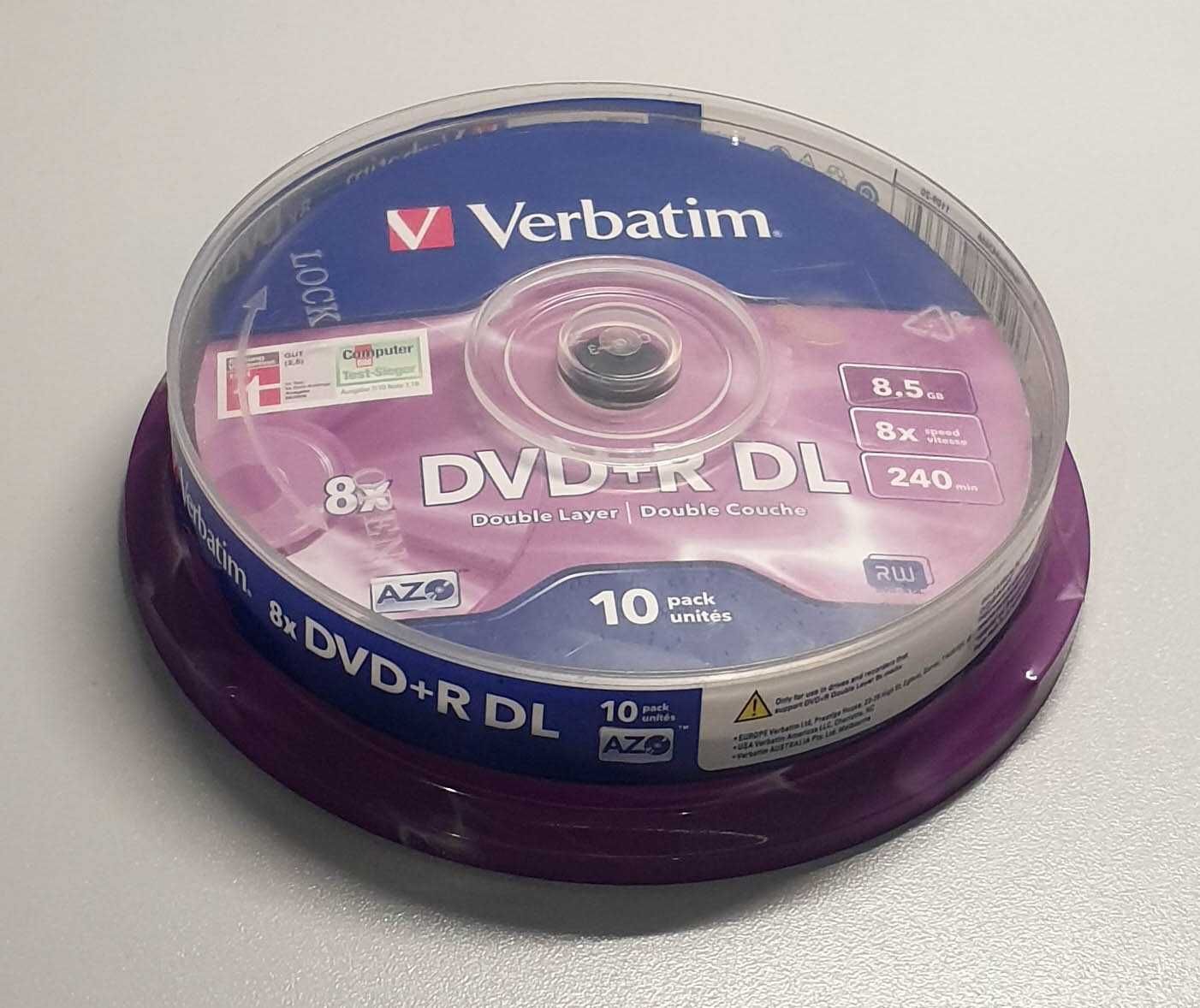 Płyta DVD Verbatim DVD+R 8,5 GB 10 szt.