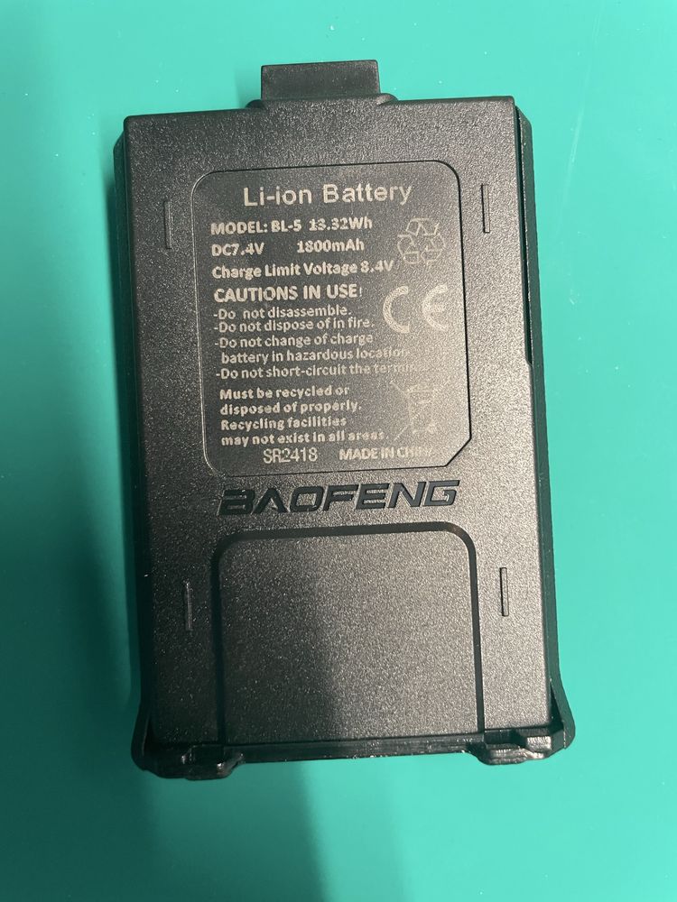 Bateria Baofeng UV-5R Krótkofalówka Radiotelefon Skaner Walki Talkie