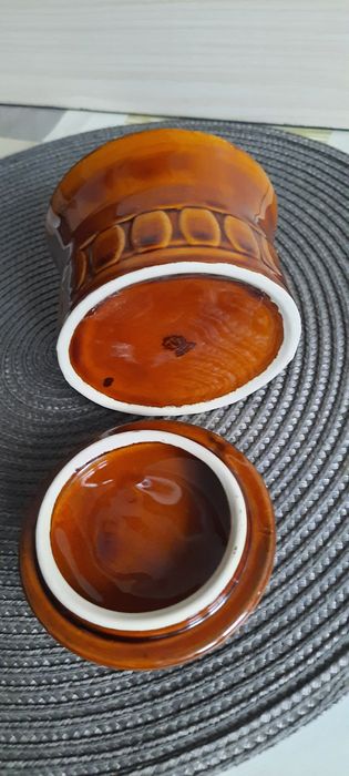 Cukiernica z pokrywką porcelit Tułowice PRL