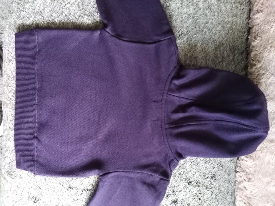 Bluza chłopięca fiolet z kapturem nowa