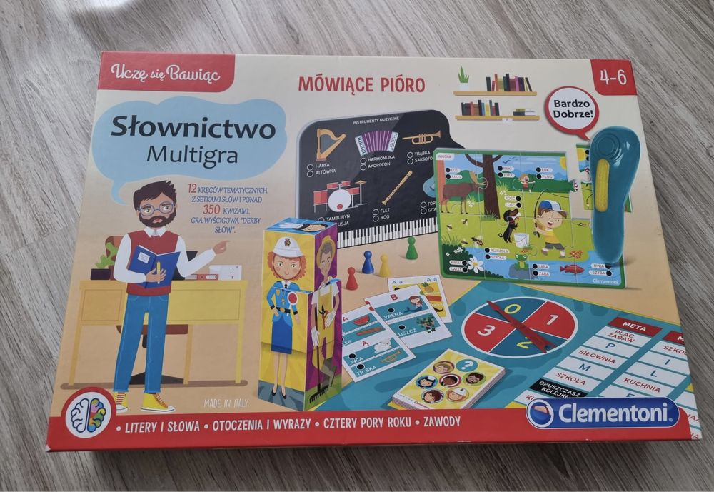 Clementoni Multigra Słownictwo - magiczne pióro / NOWE