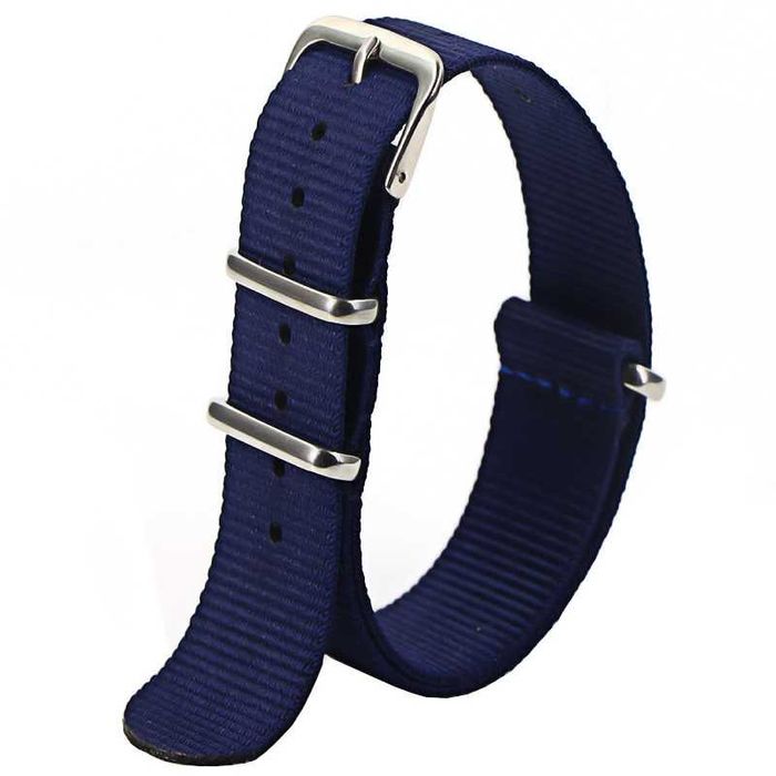 Pasek do zegarka 18mm 20mm 22mm nylonowy NATO czarny zielony granatowy