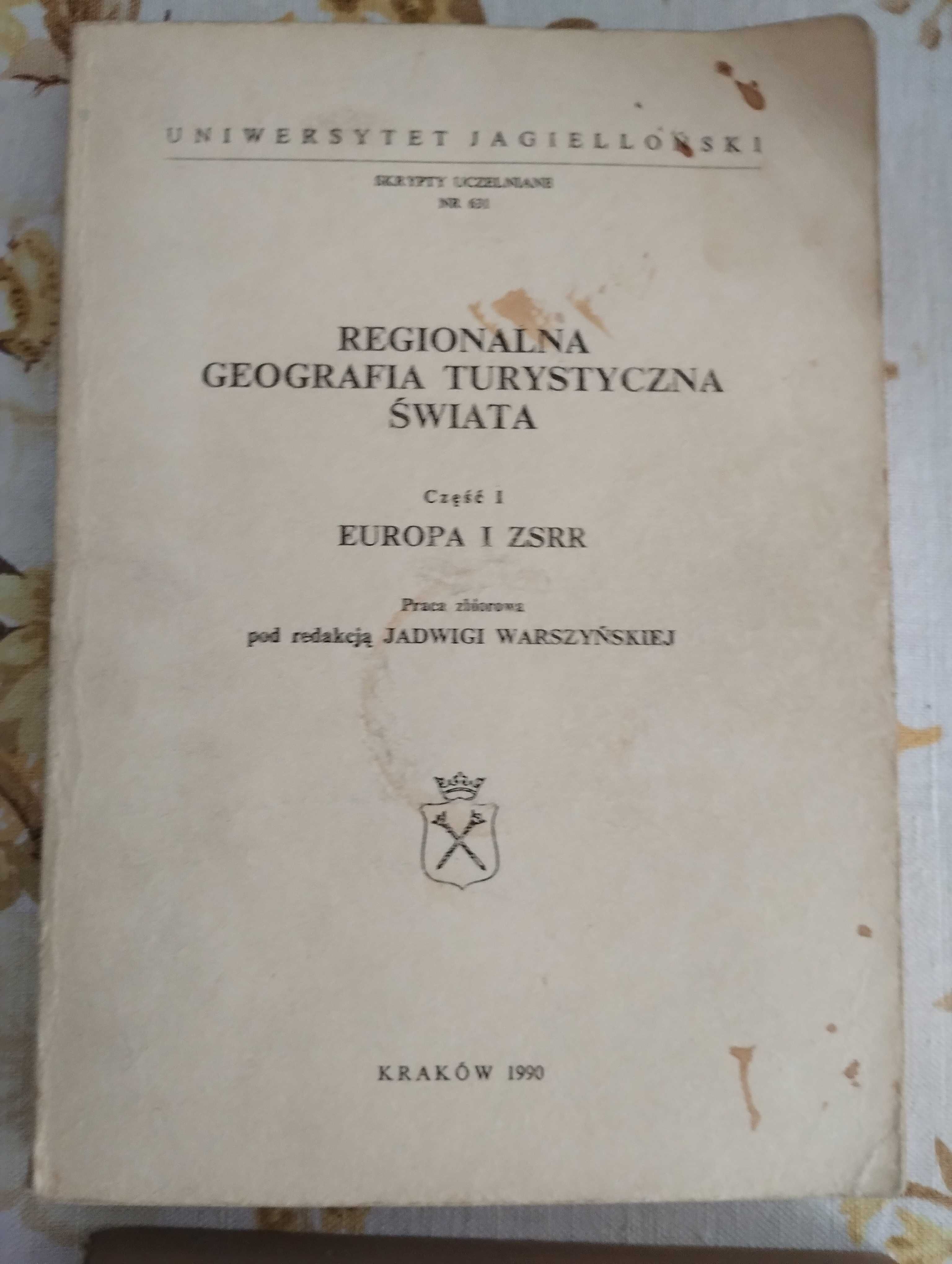 Geografia turystyczna świata Jadwiga Warszyńska skrypt