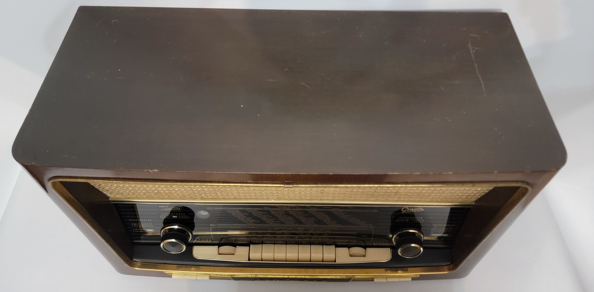 Rádio antigo reparado Graetz