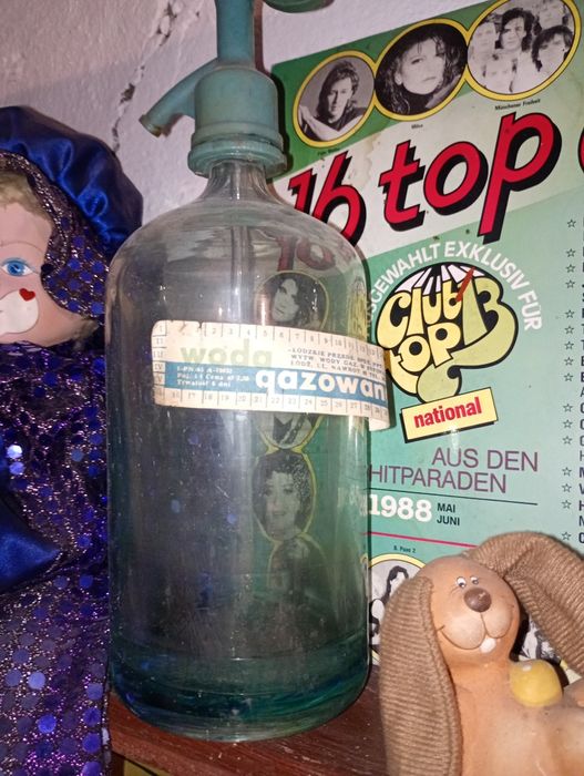 Butelka do wody gazowanej z PRL-u