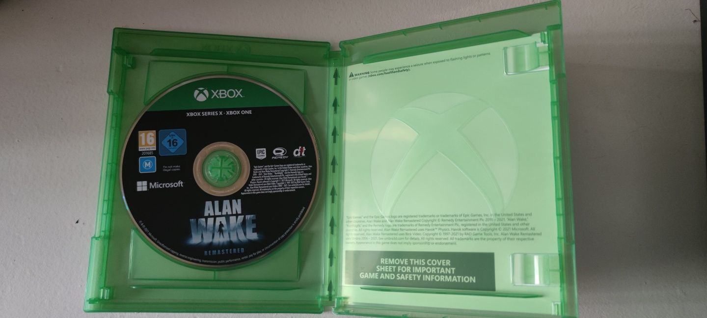 Alan wake Remastered Xbox one/series